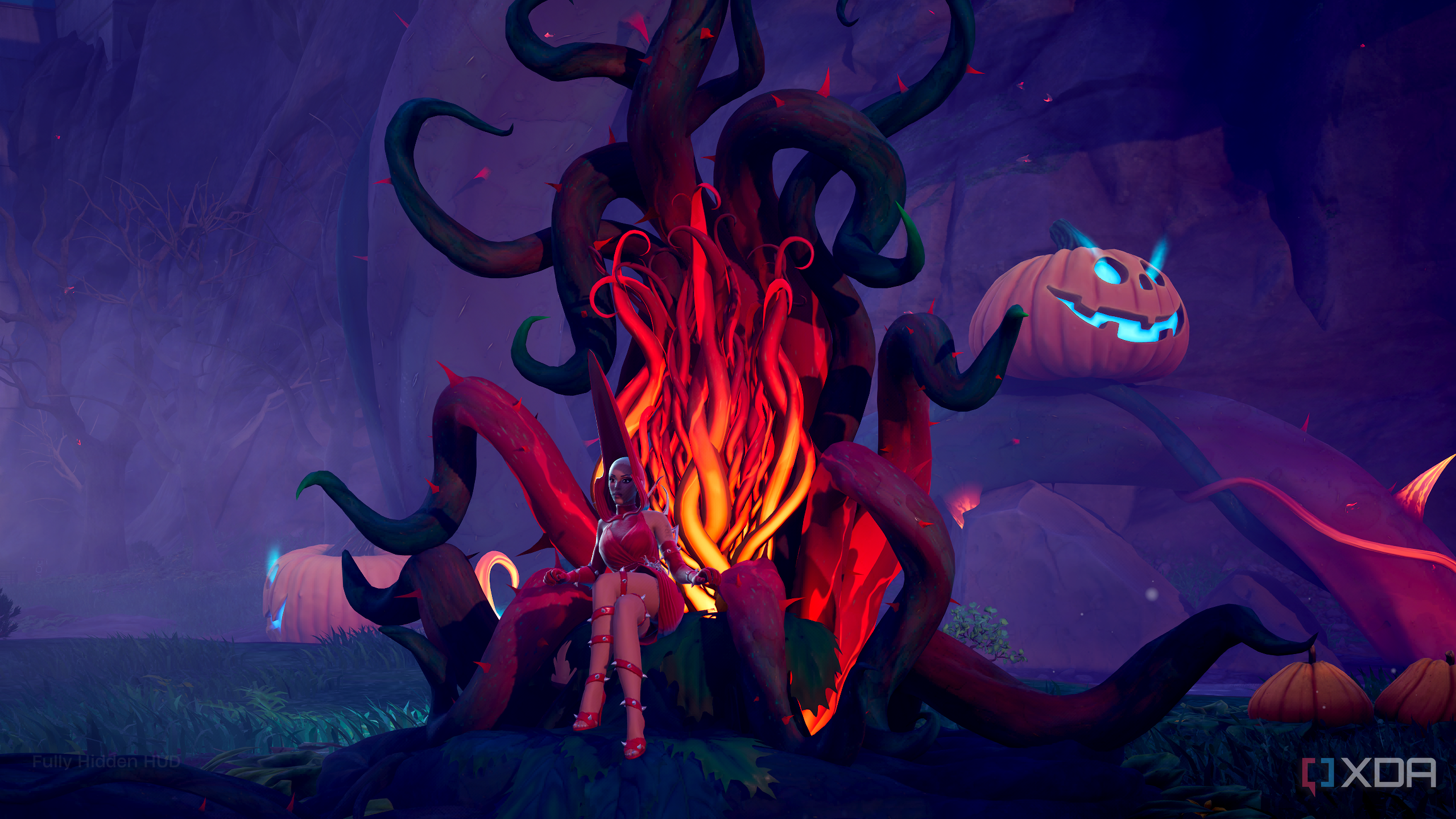 Doja Cat's Queen of Thorns in Fortnitemares 2025.