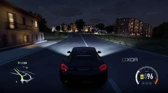 Night time driving in Forza Horizon 2.