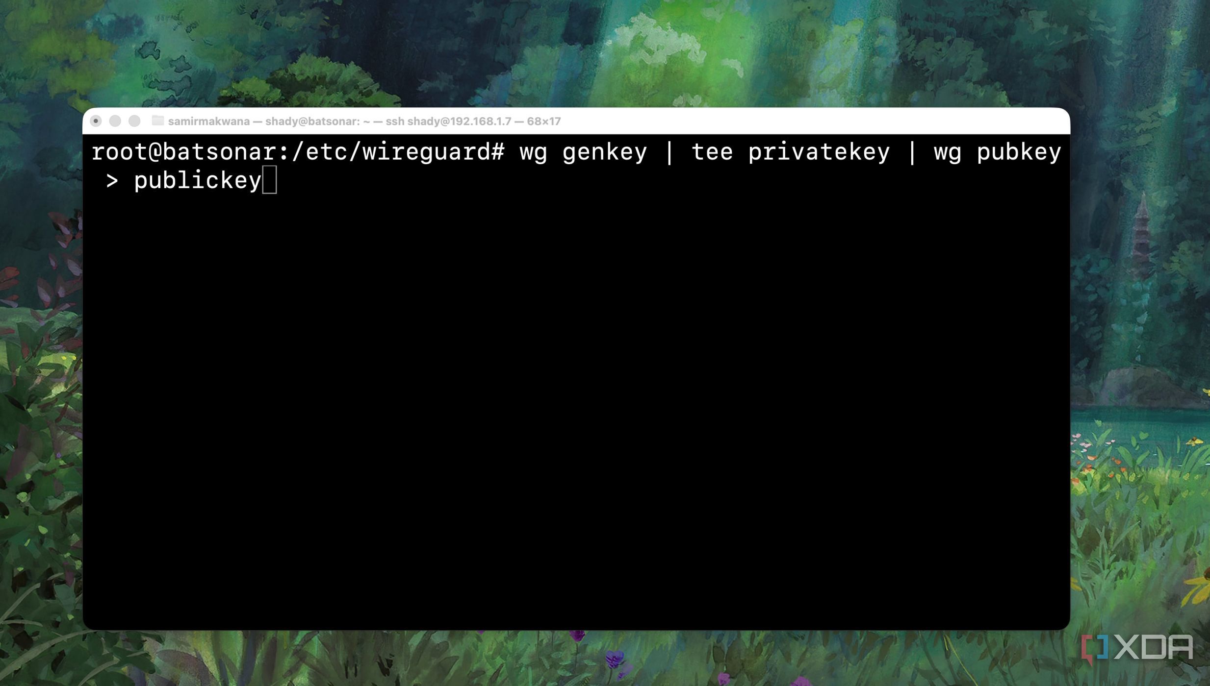 Generating Public key and Private Key to use with WireGuard configuration