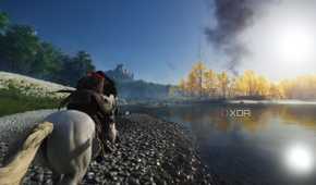 Horseriding in Ghost of Tsushima.