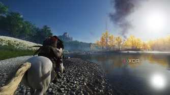 Horseriding in Ghost of Tsushima.
