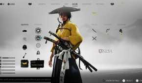 A screenshot of the gear screen for Atsu in Ghost of Yotei