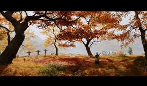 A screenshot of a cutscene from Ghost of Yotei