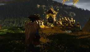 A screenshot of Atsu finding a shrine in Ghost of Yotei