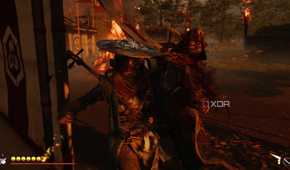 A screenshot of Atsu stealth killing an enemy in Ghost of Yotei