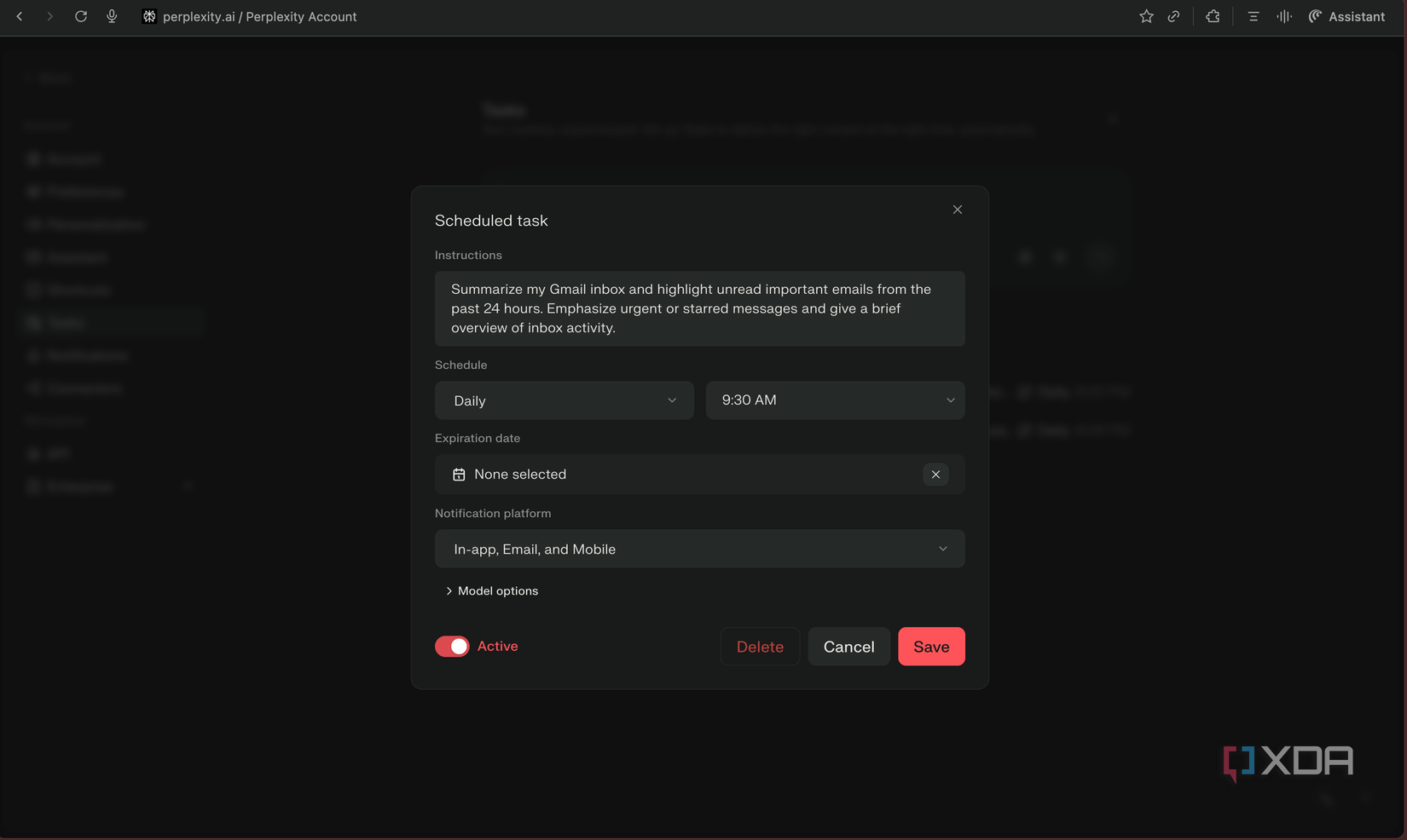 Gmail Tasks in Comet