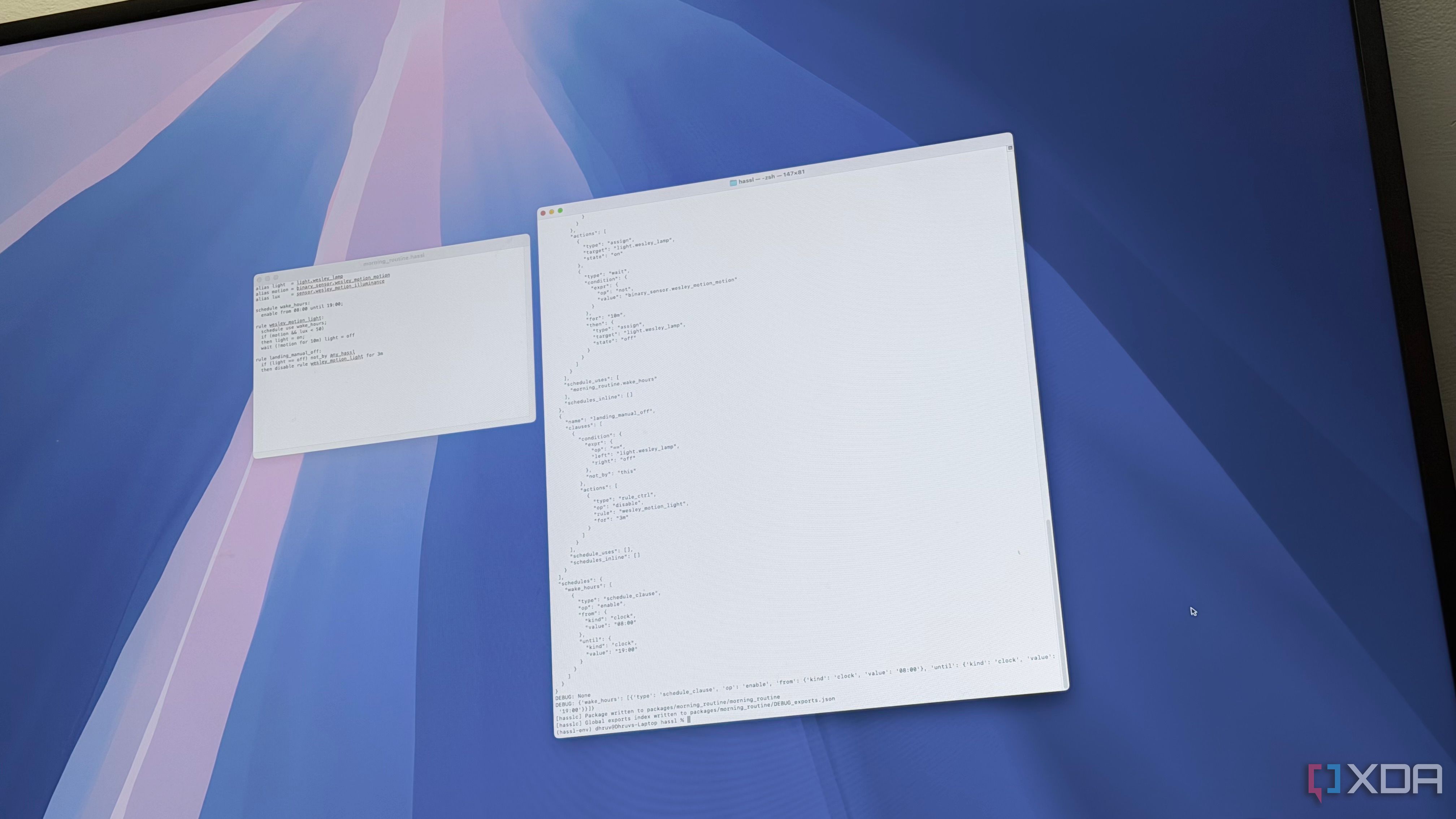 hassl automation on a mac