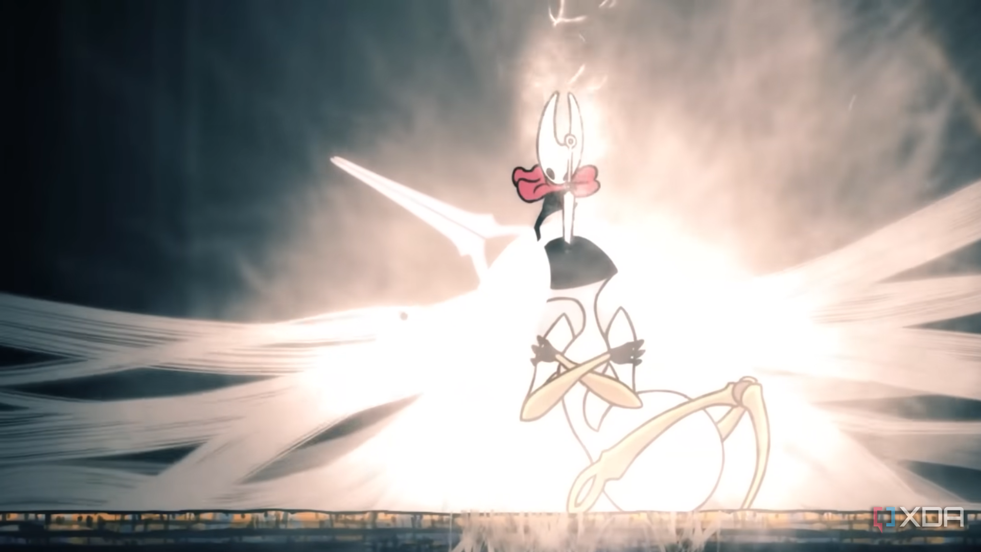 Defeating Grand Mother Silk boss as Hornet
