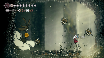 Dodging environmental hazards while fighting Nyleth