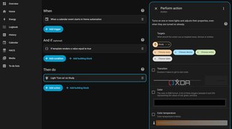 home assistant google calendar blueprint perform action