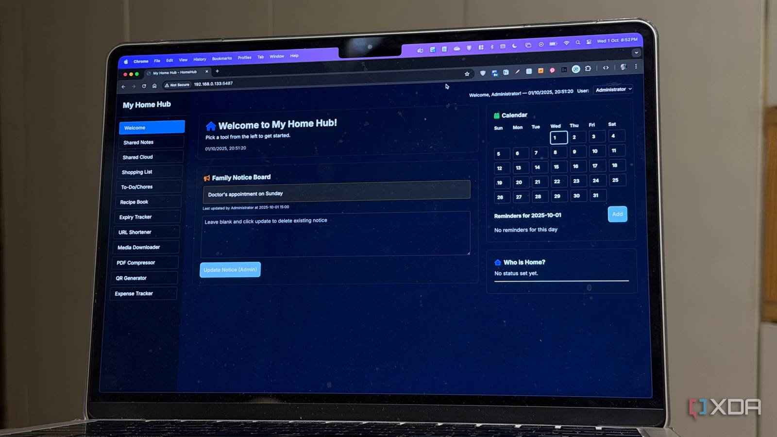 This self-hosted dashboard is the perfect hub for your family’s daily needs
