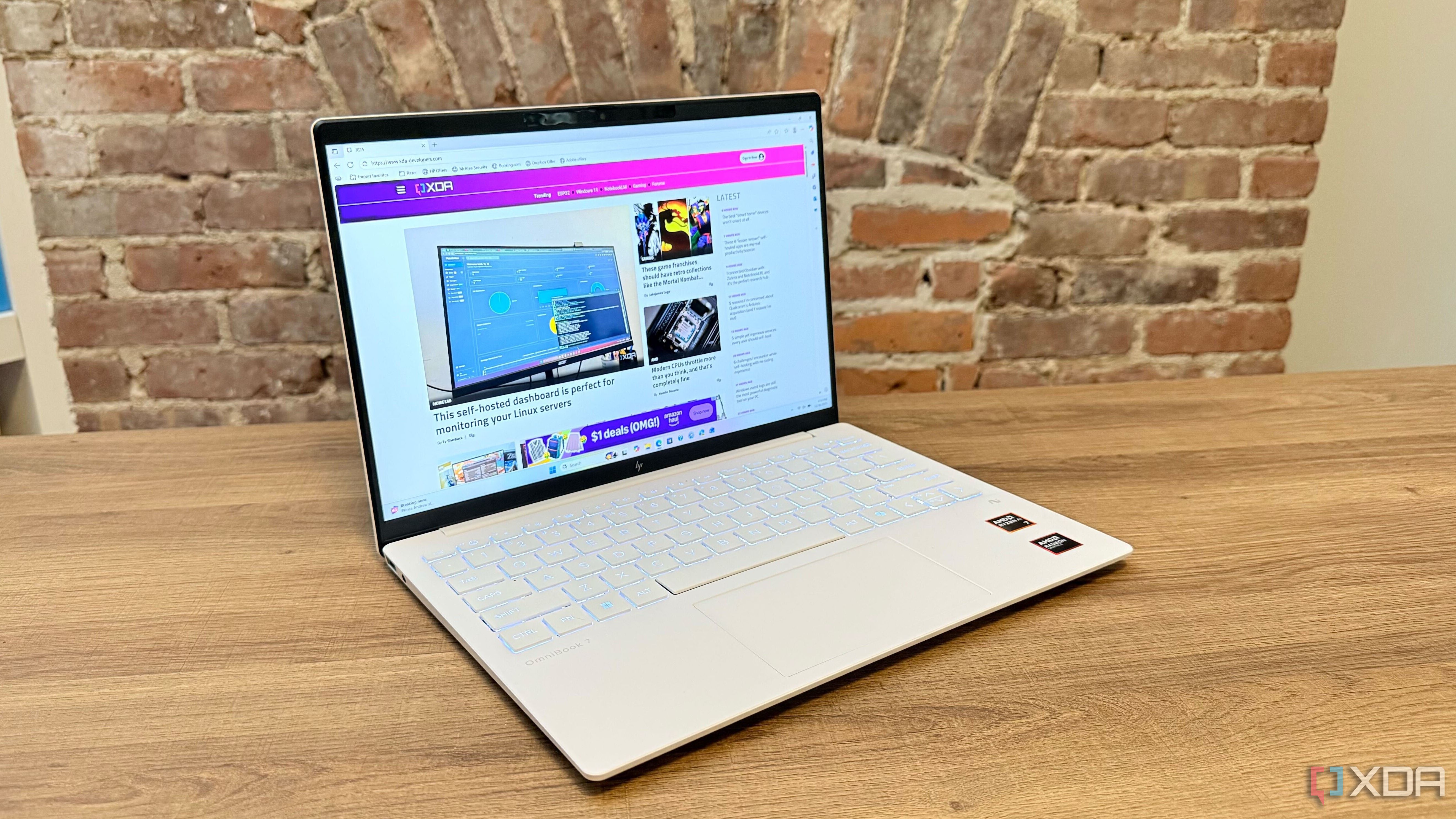 HP's OmniBook 7 Aero is one of the lightest computers I've ever