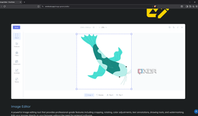 Image editor window in OmniTools