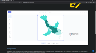 Image editor window in OmniTools