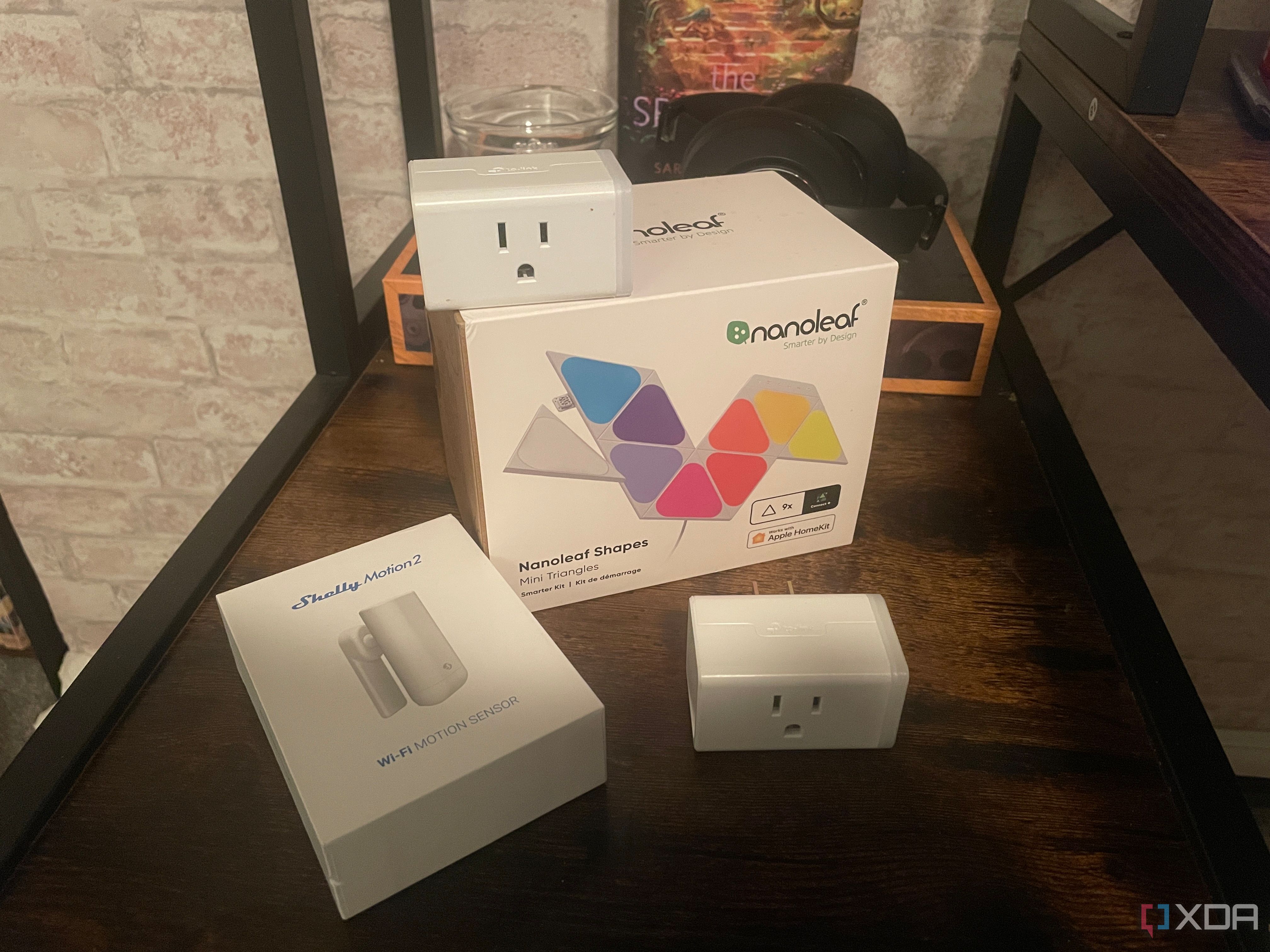 A collection of smart home devices. 