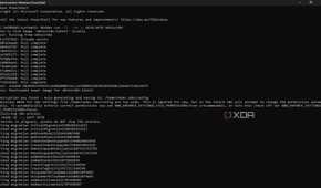 Screenshot of powershell installation of docker container for n8n