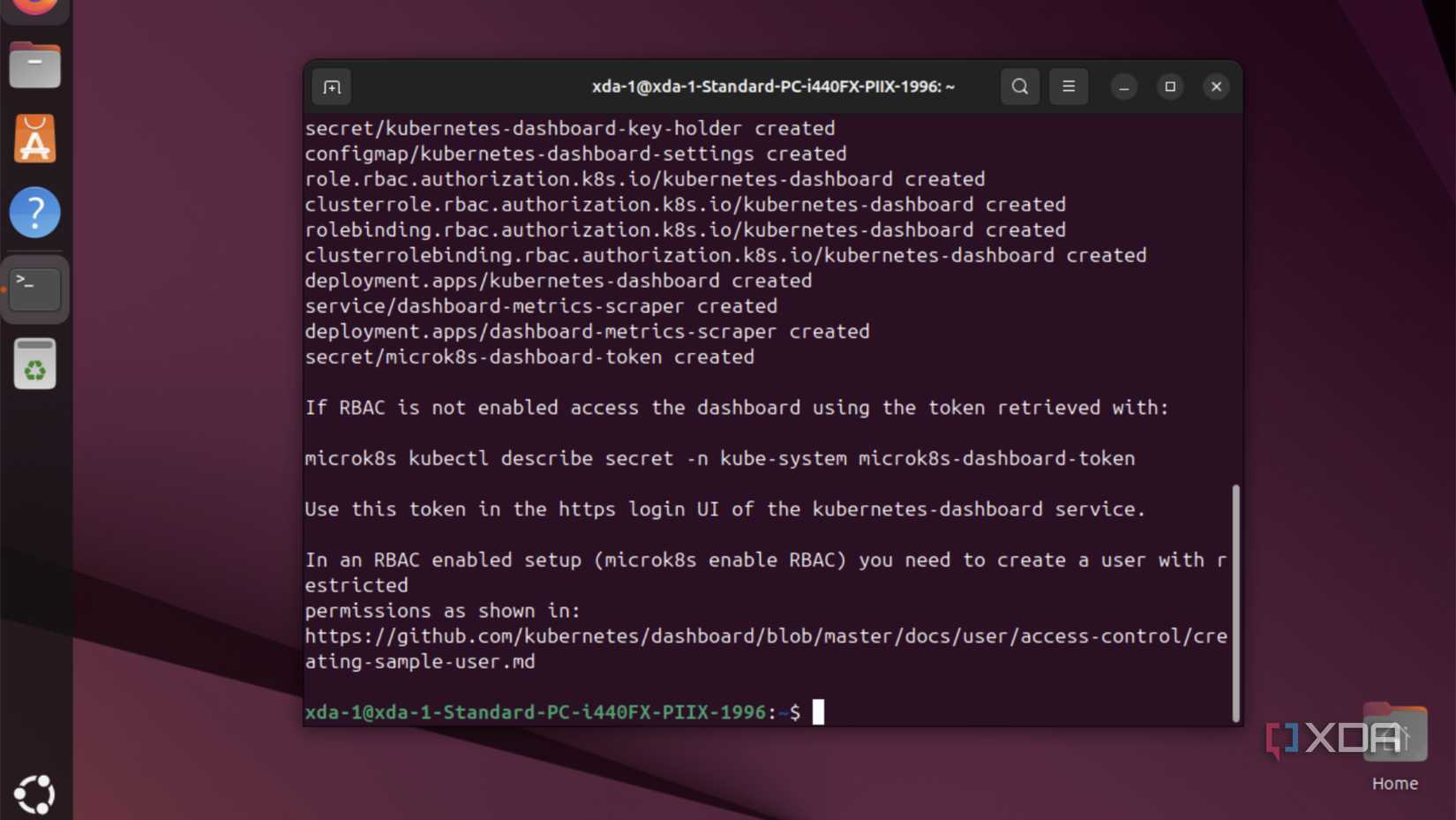 instalando terminal ubuntu microk8s