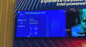 Intel's Xe3 and XeSS 3 Multi-frame Generation demo.