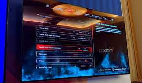 An image from Intel's XeSS 3 frame generation demo.