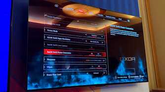 An image from Intel's XeSS 3 frame generation demo.