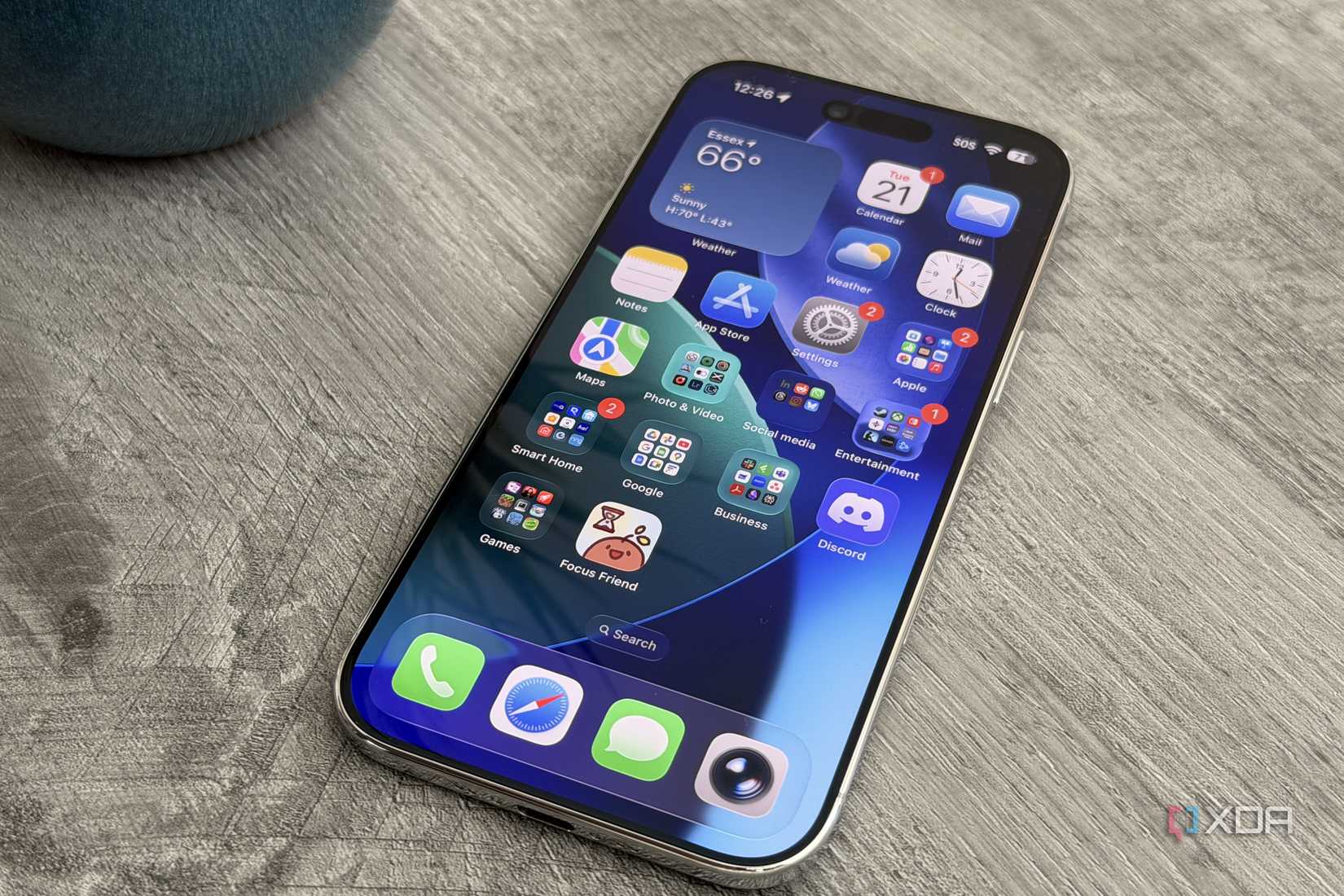 iPhone Air on home screen