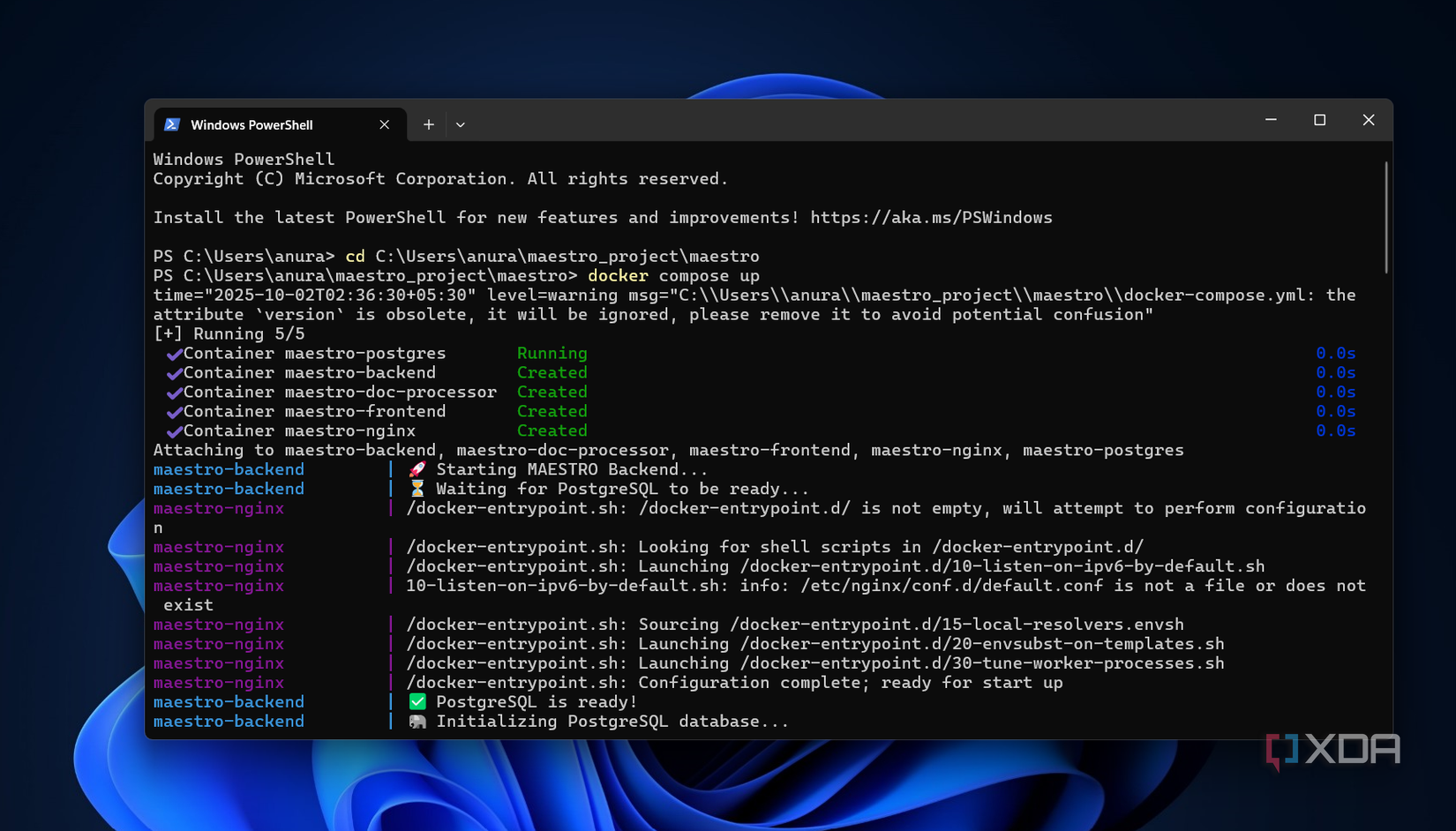 maestro in terminal