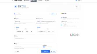 Log time manually