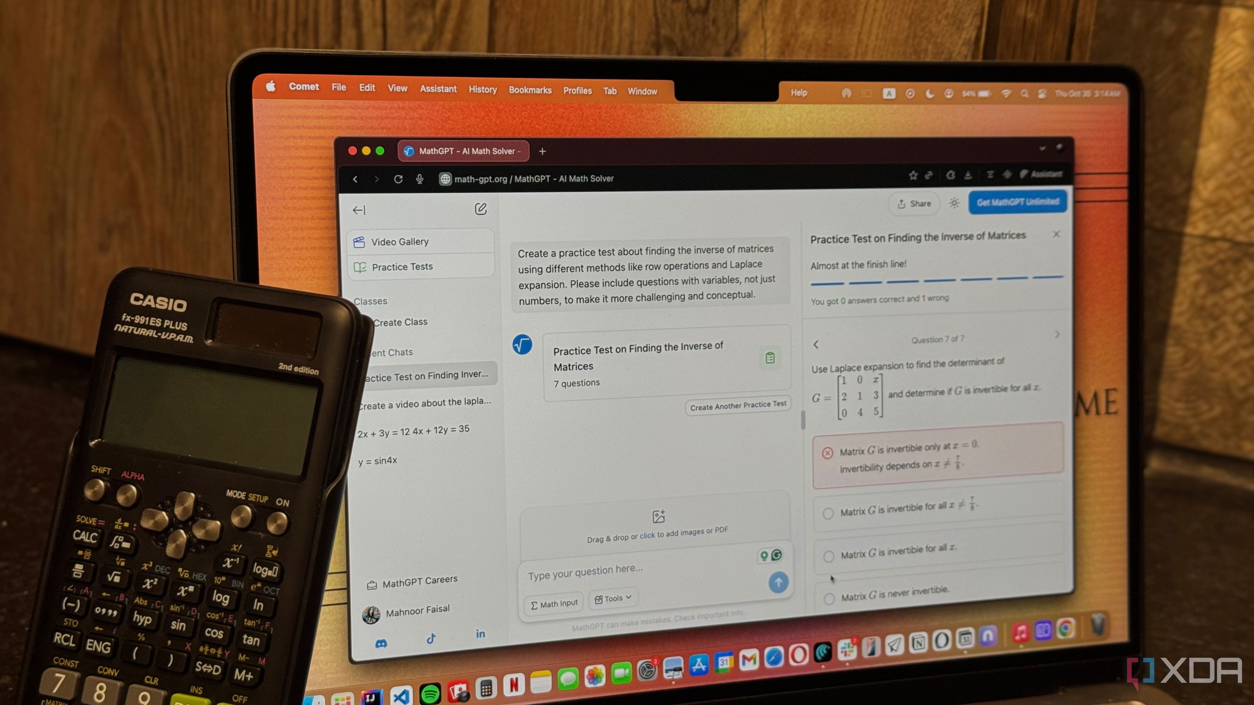 MathGPT and calculator 