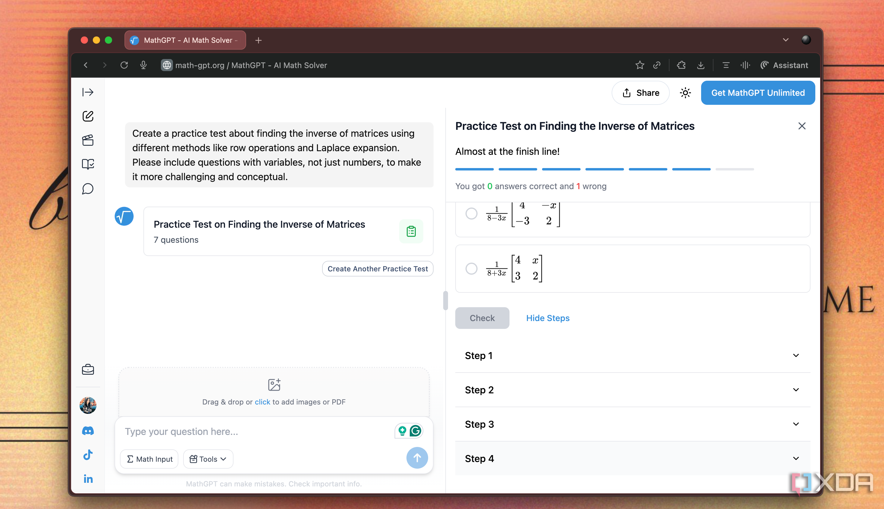 This tool is basically NotebookLM for math problems