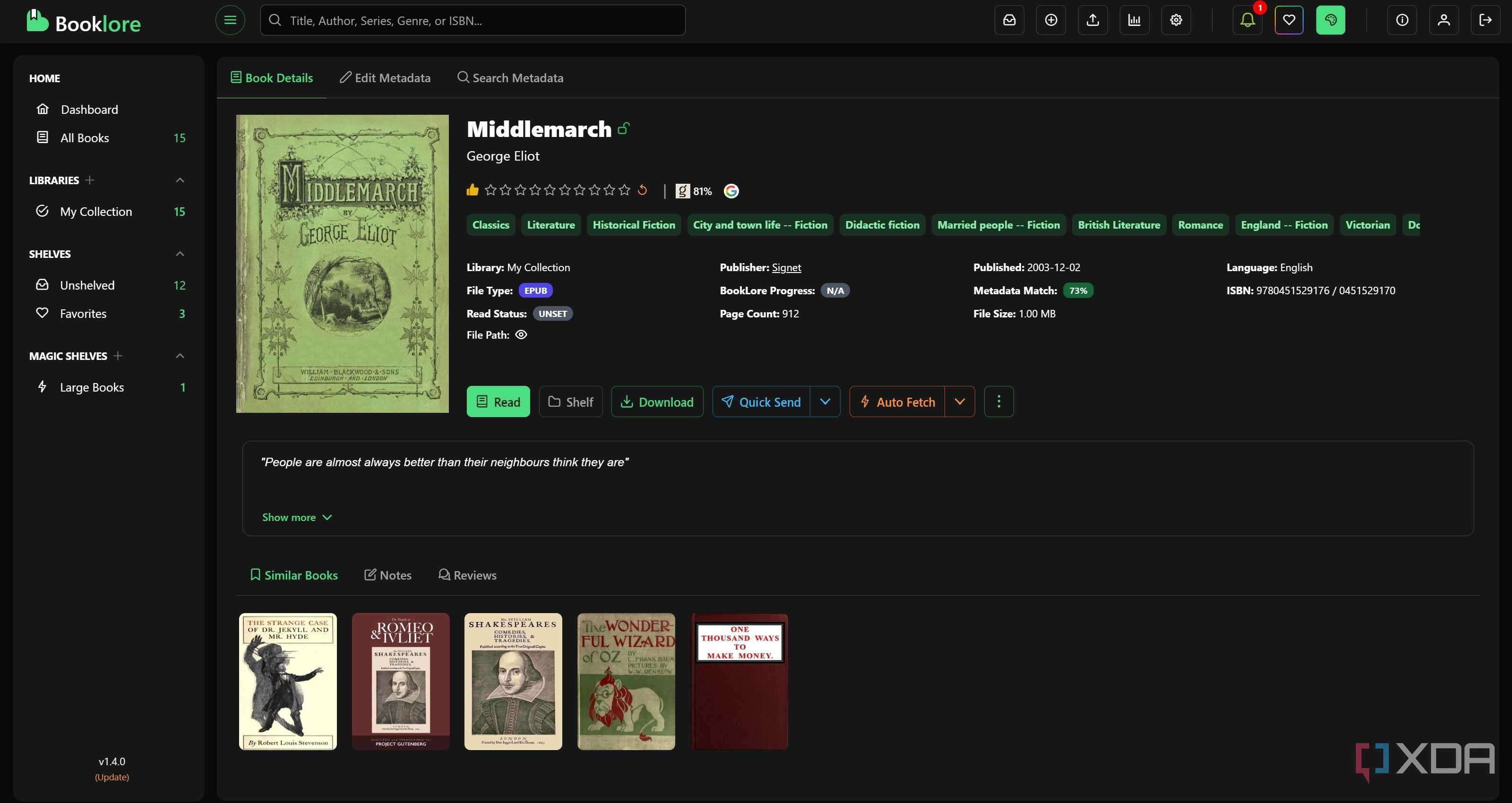 metadata booklore