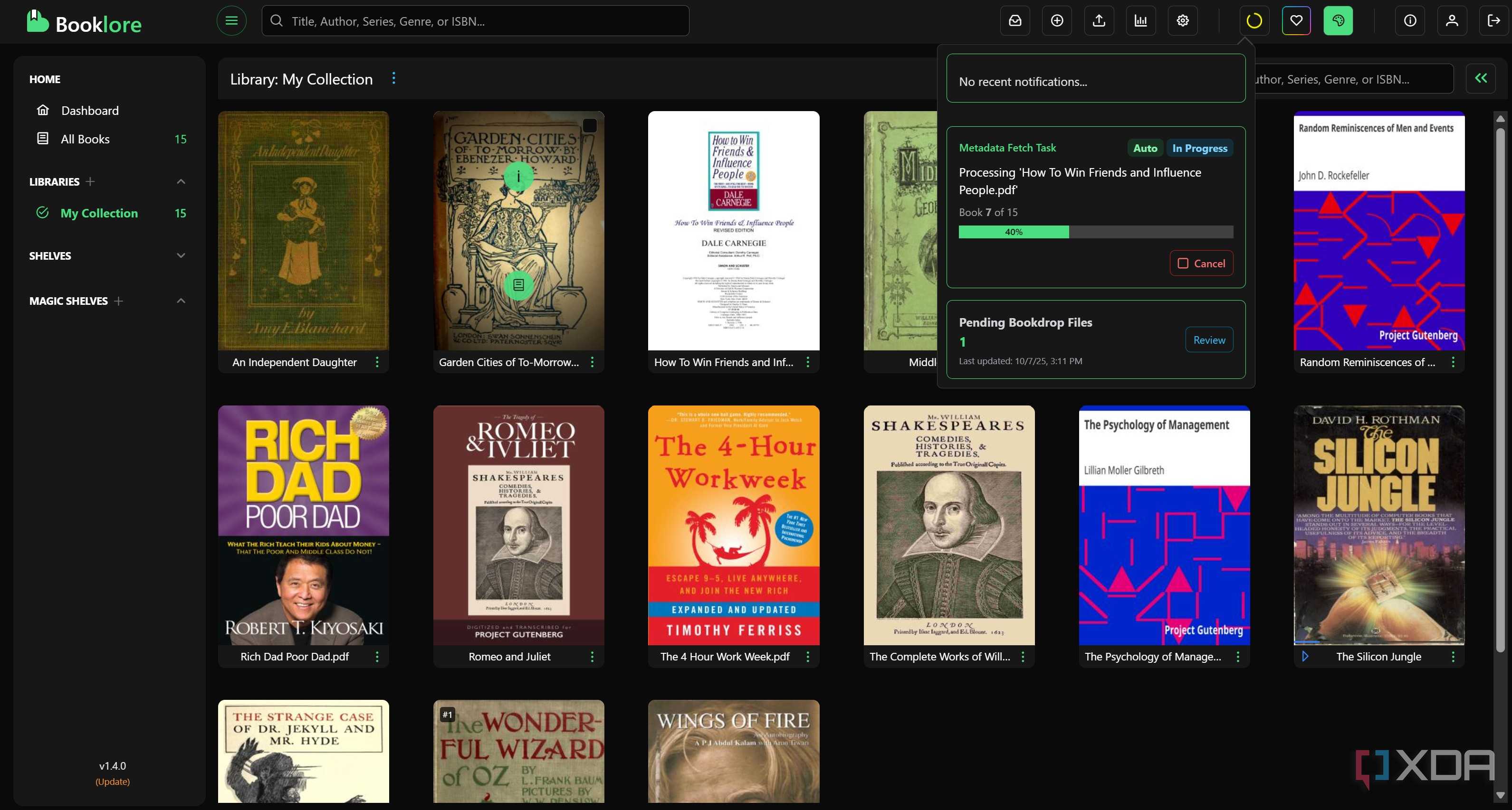 Metadata fetch in BookLore