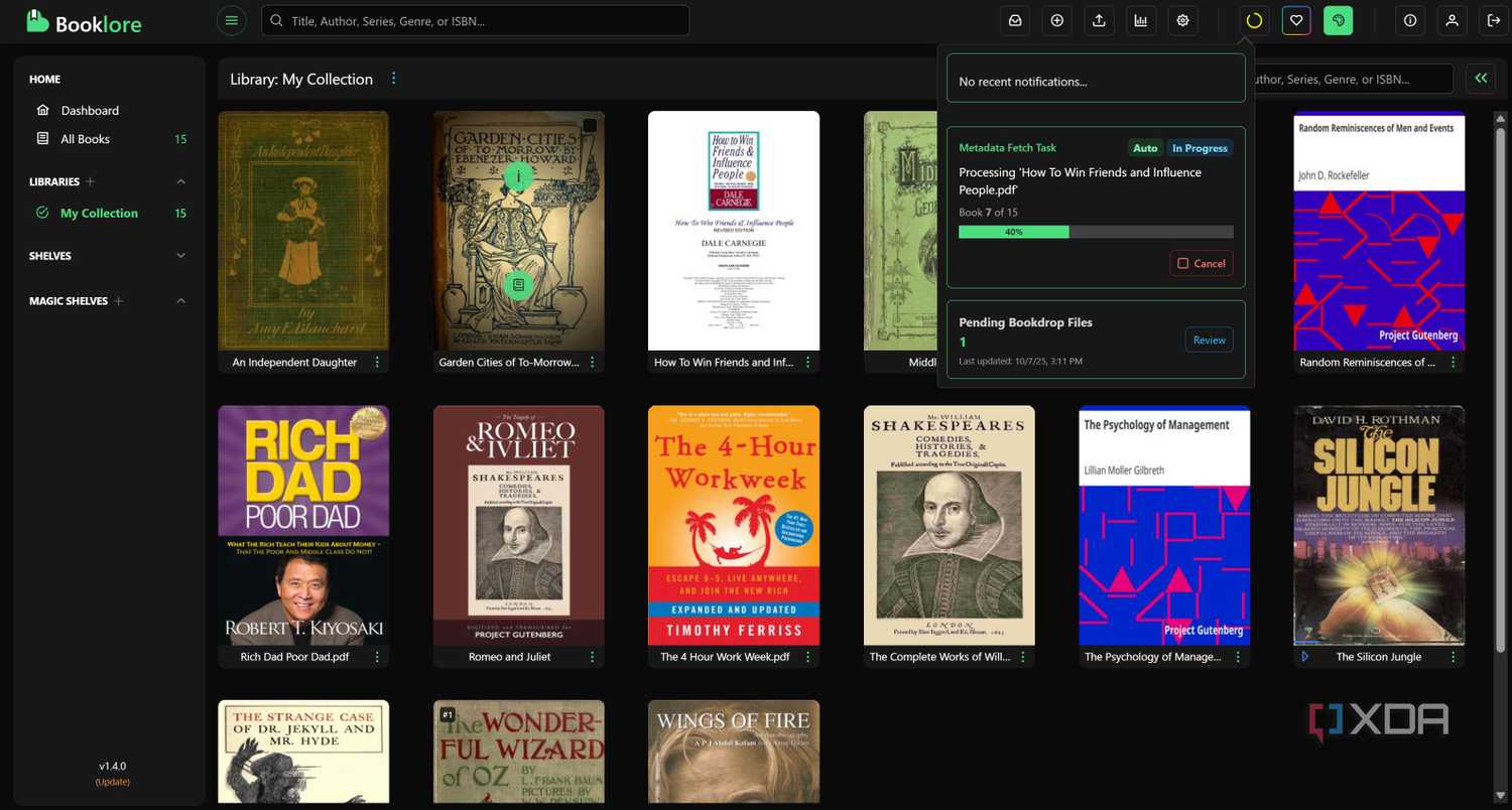 Metadata fetch in BookLore