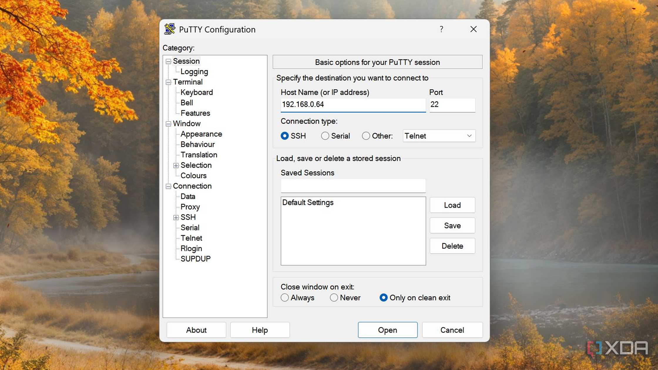 Using PuTTY to access MicroCloud