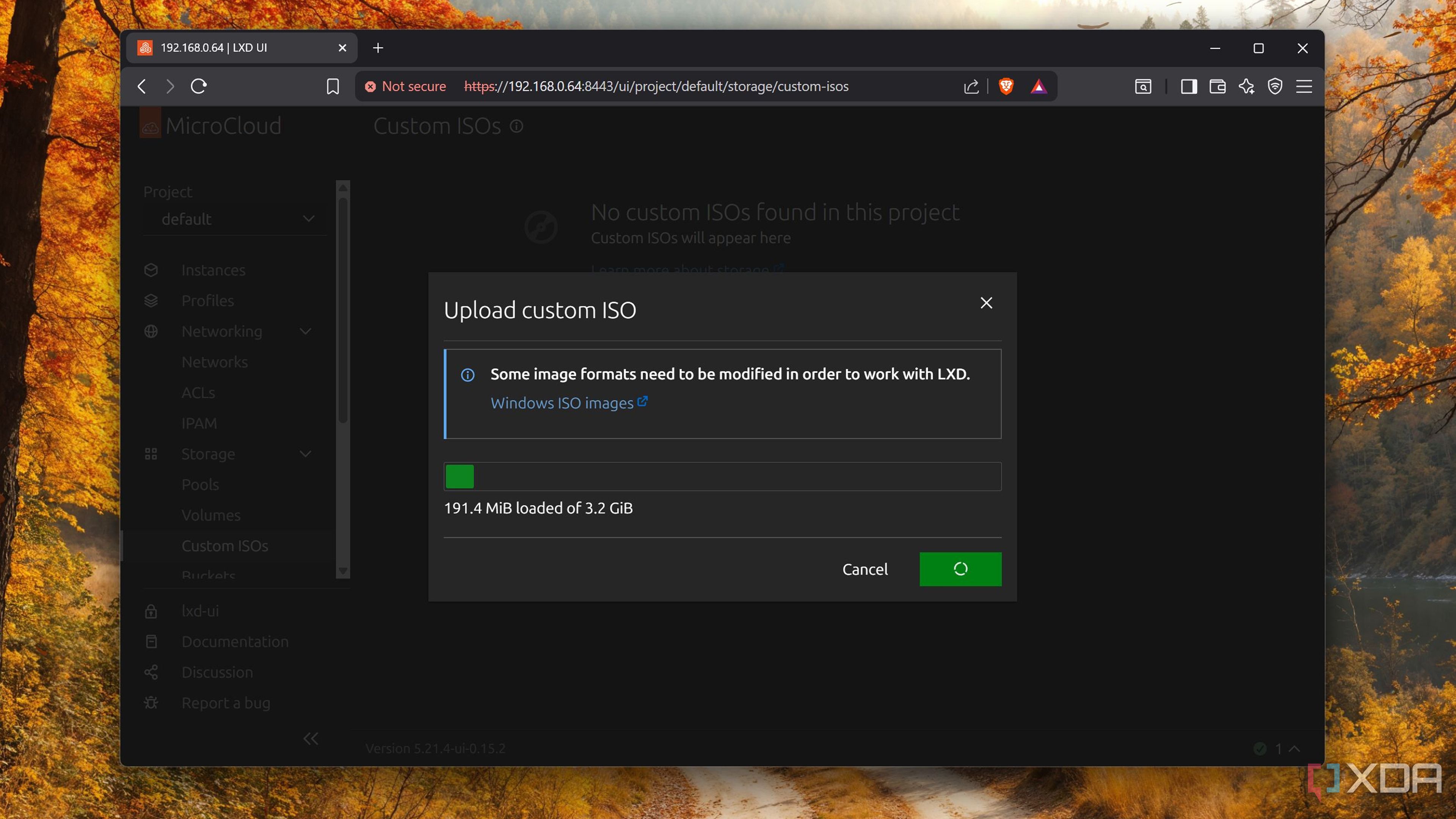 Adding a custom ISO to MicroCloud