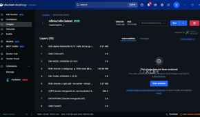 A screenshot of n8n docker image