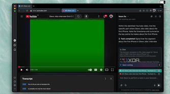Neon opening the video I asked