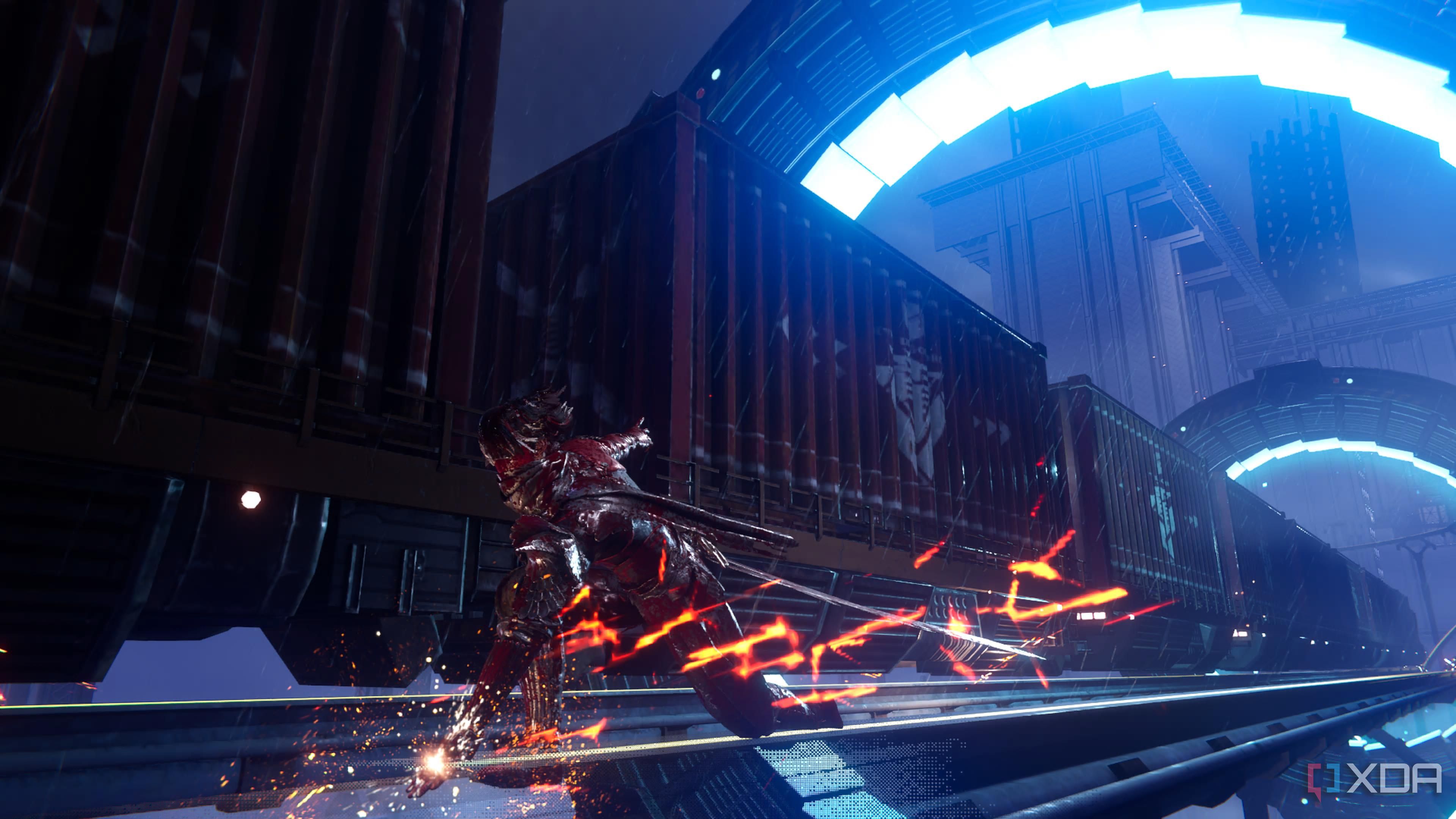 Rail-grinding in Ninja Gaiden 4