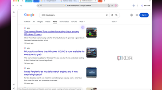 Norton Neo AI options in Google Search result
