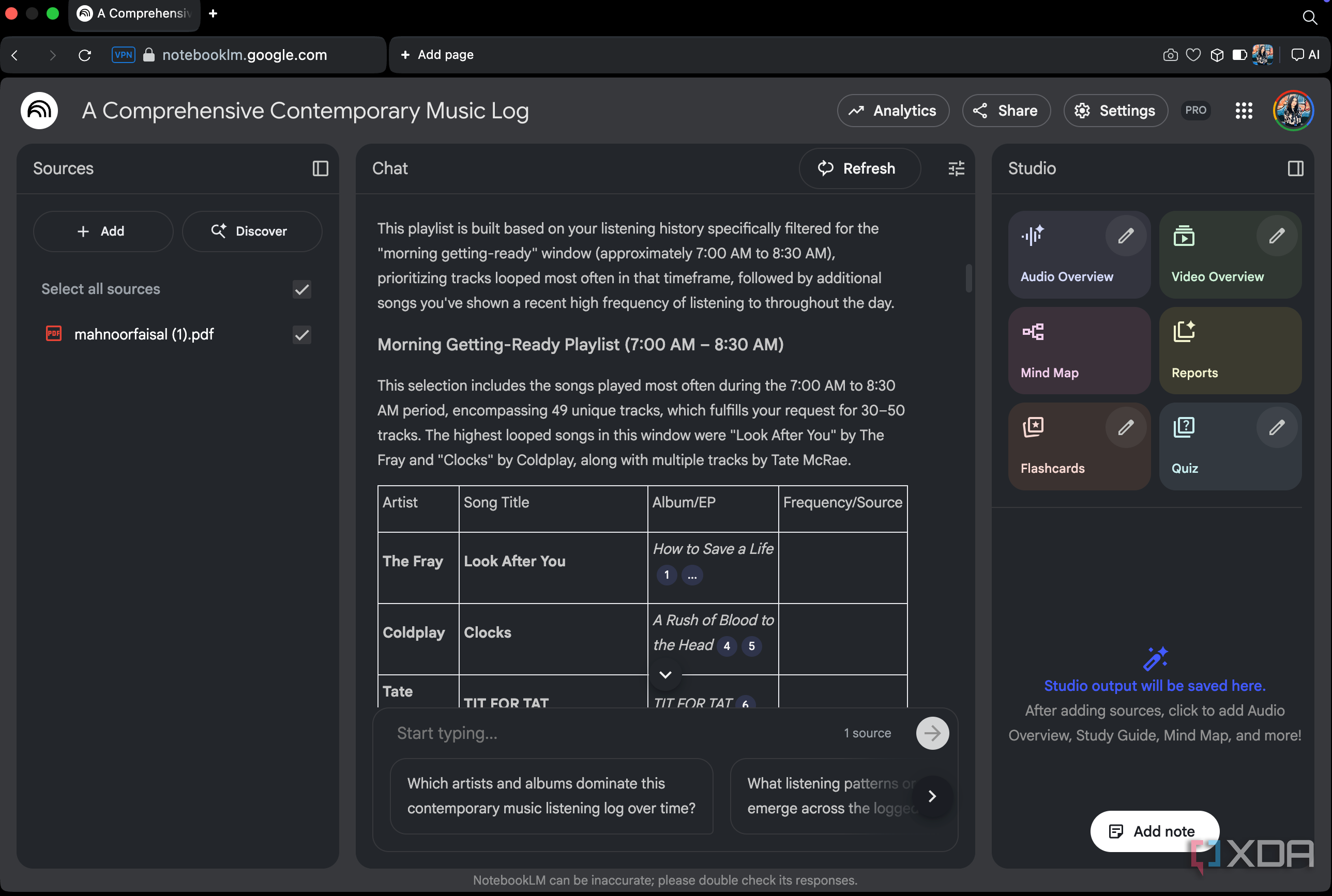 I started using NotebookLM to build playlists, and it’s shockingly good ...