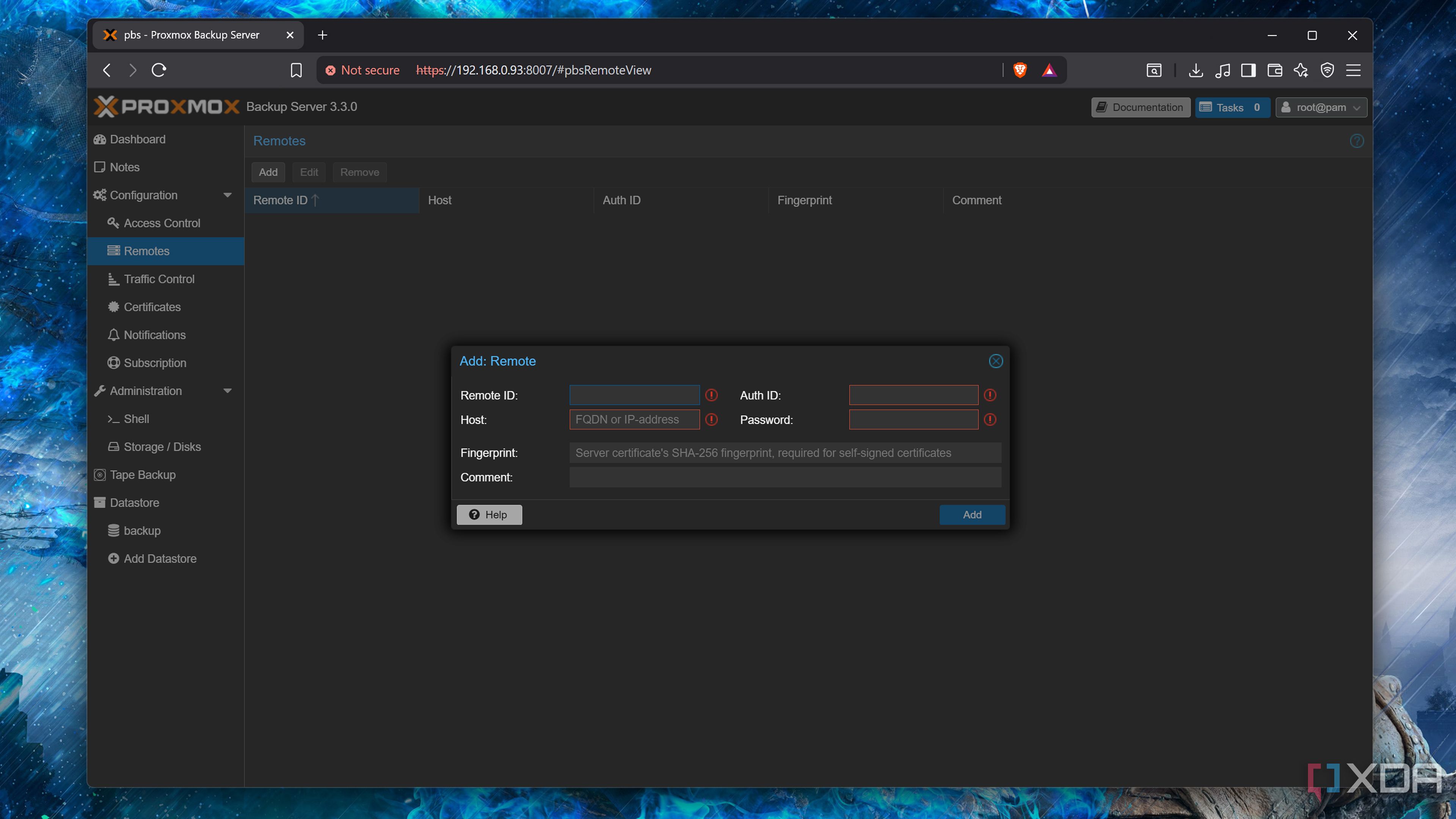 Adding a Remote machine to PBS