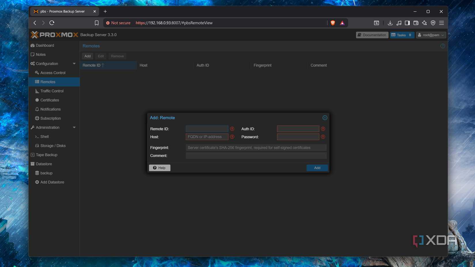 Adding a Remote machine to PBS
