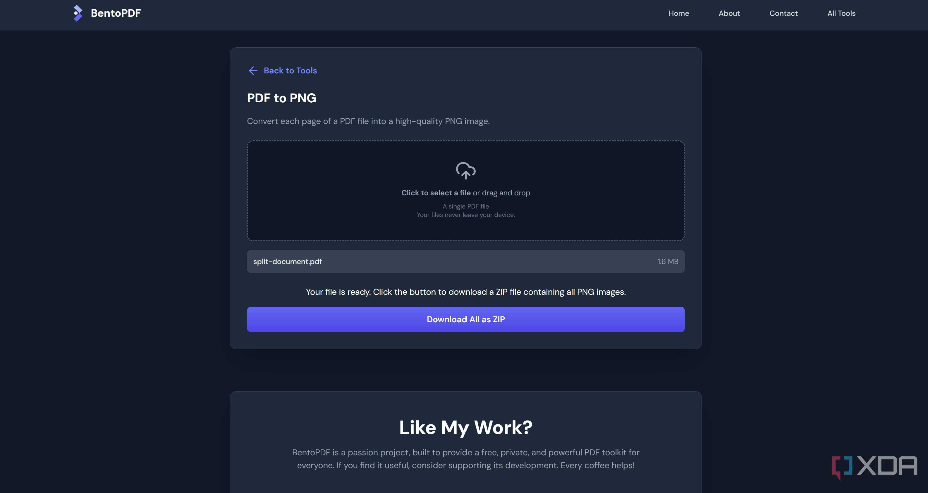 PDF to PNG in BentoPDF