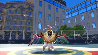 Hawlucha evolving into Mega Hawlucha in Pokémon Legends Z‑A