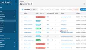 Portainer containers running