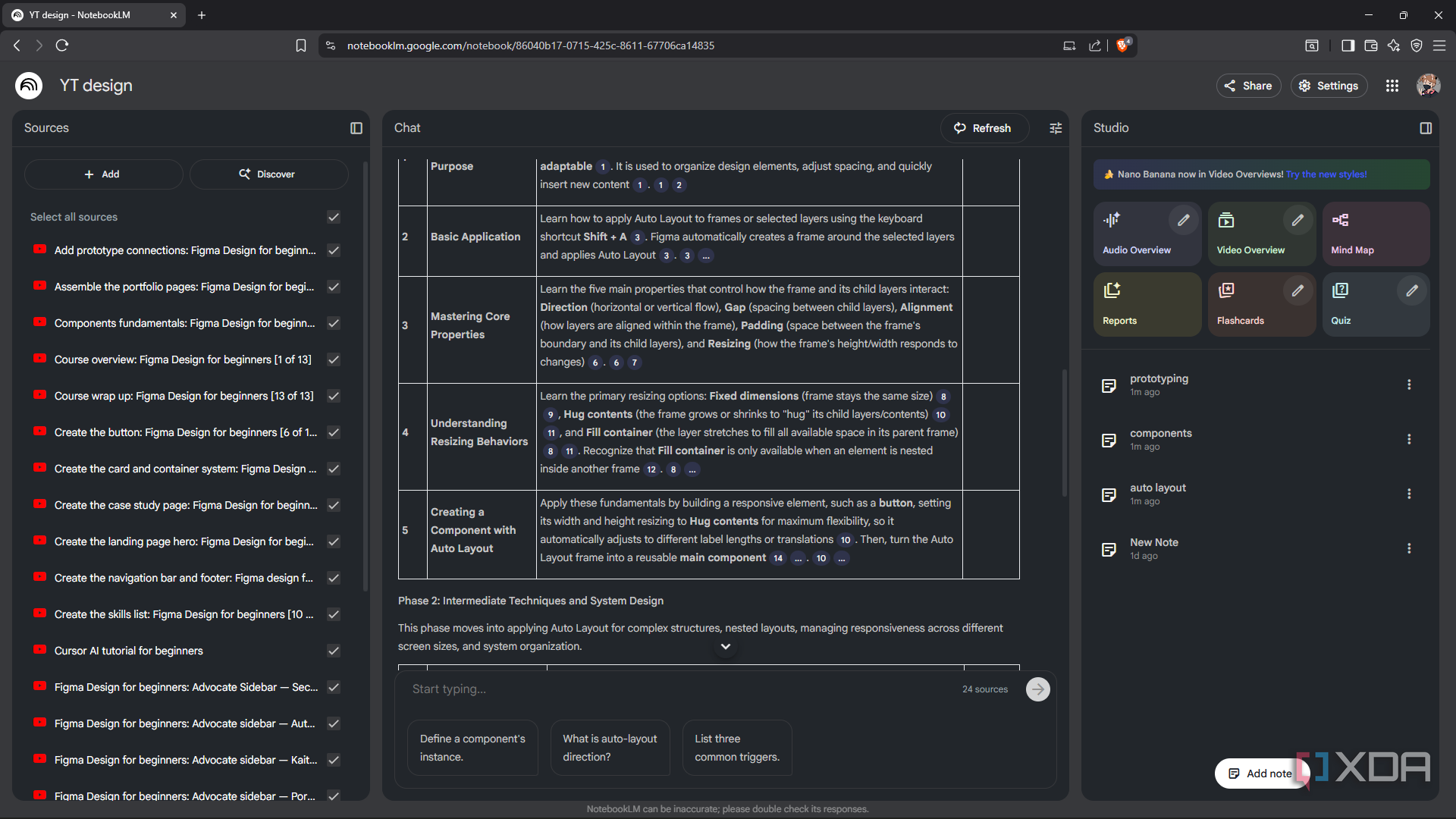 Prompting NotebookLM for best starting point for sources