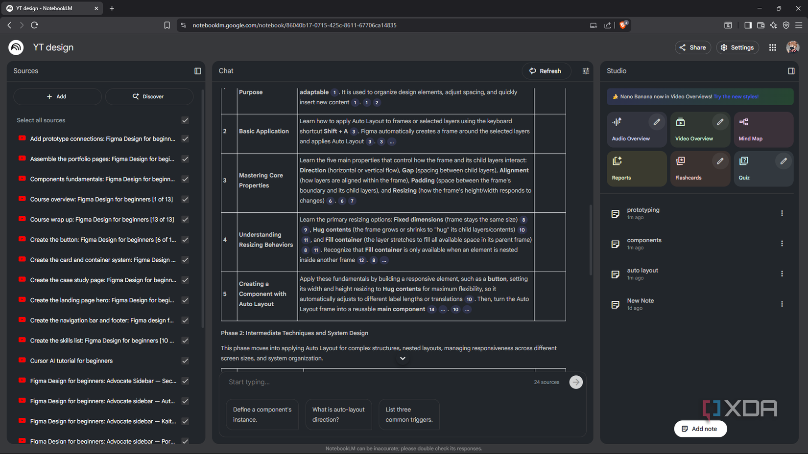 Prompting NotebookLM for best starting point for sources