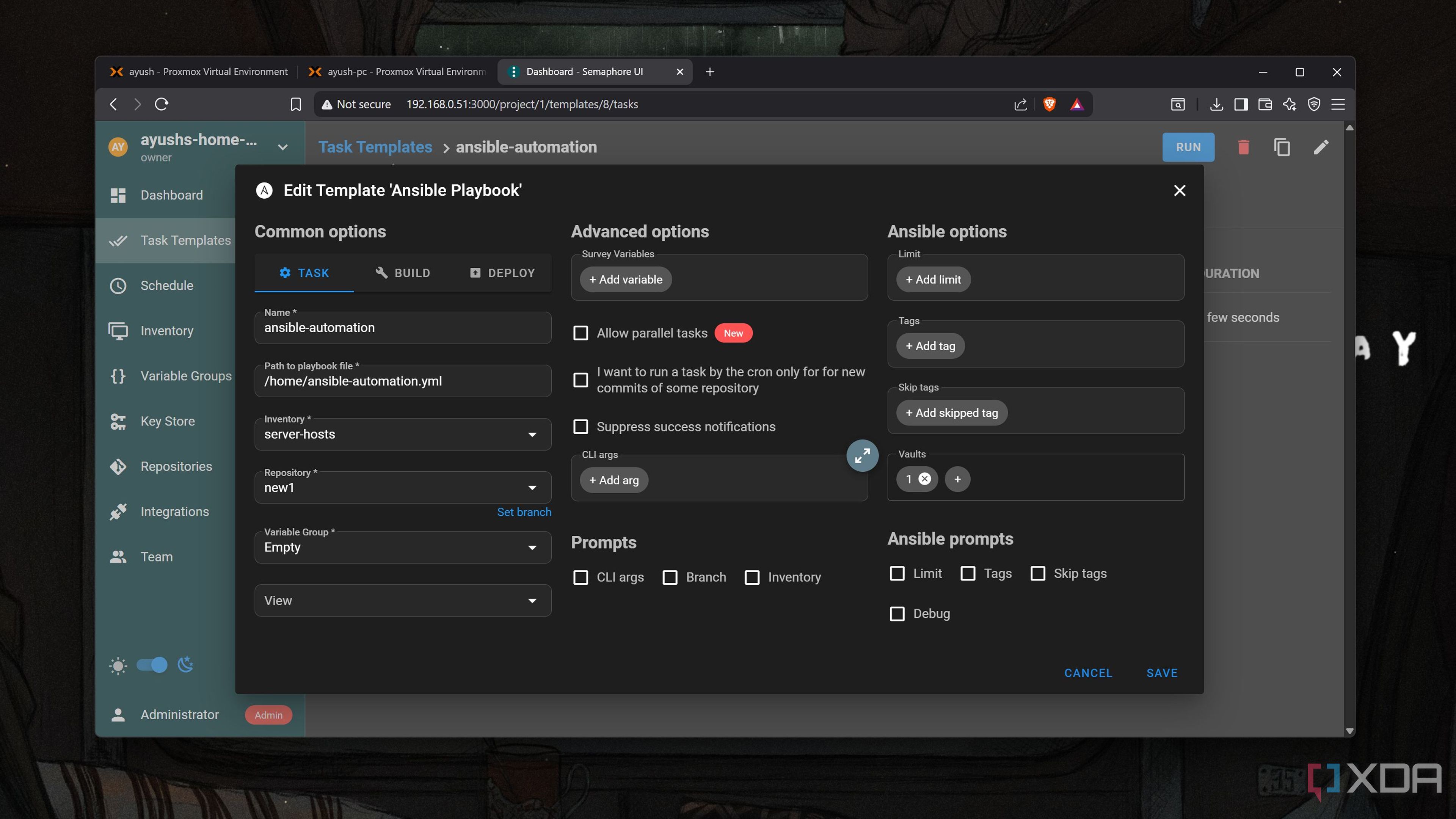 I started using Ansible to configure everything, and now I don't