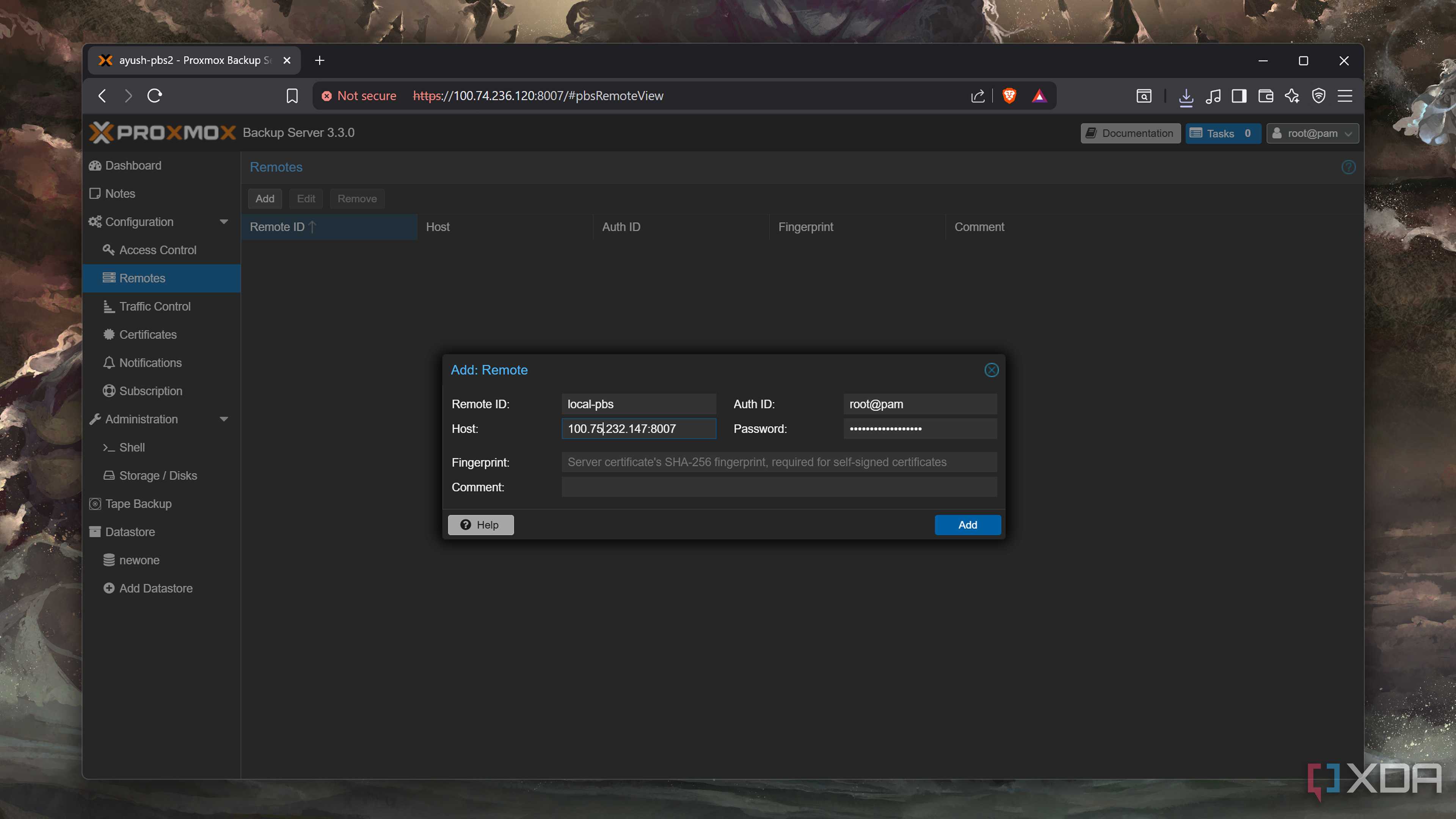 Connecting to a remote node on PBS