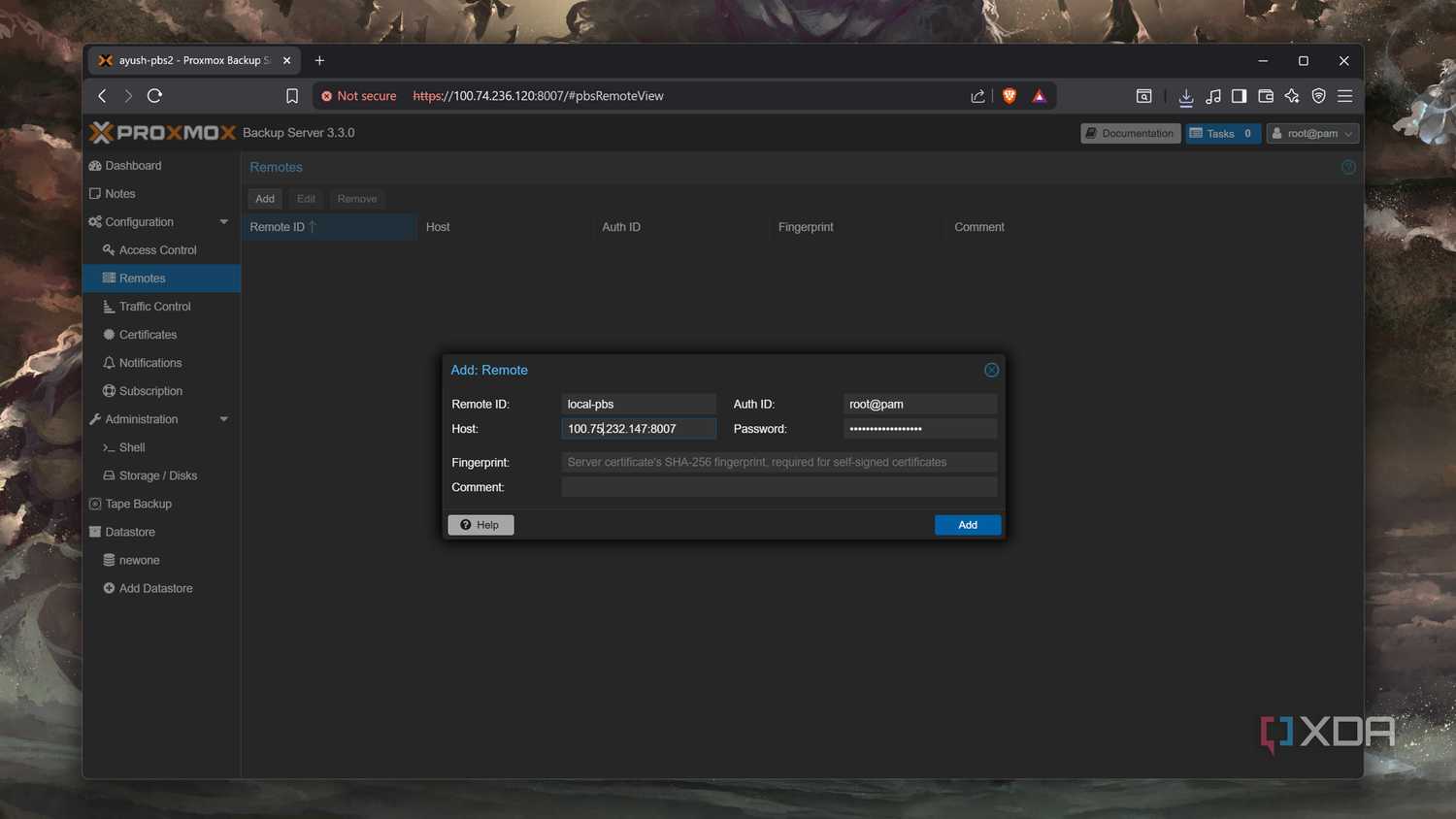 Connecting to a remote node on PBS