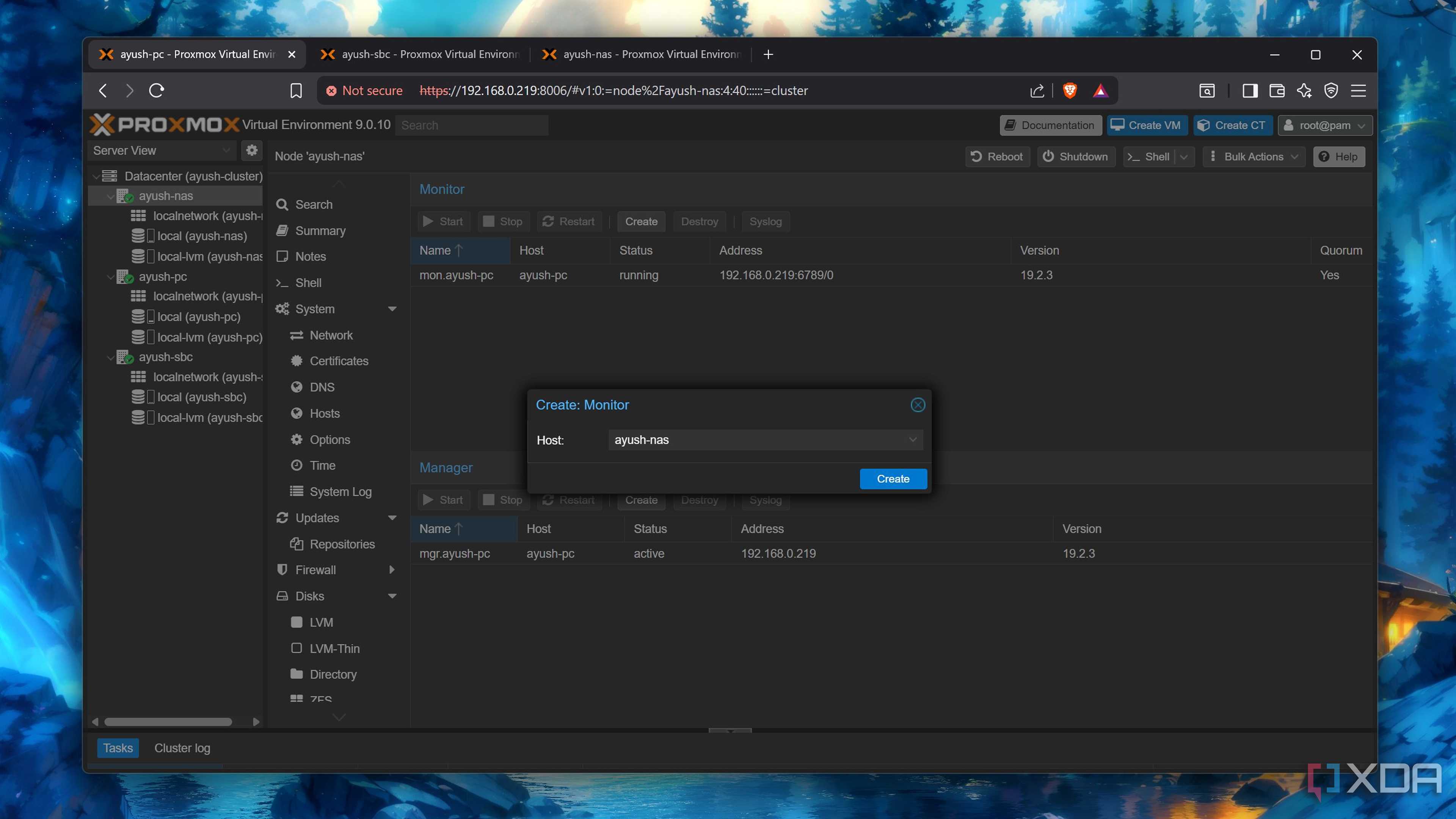 Creating a Ceph monitor